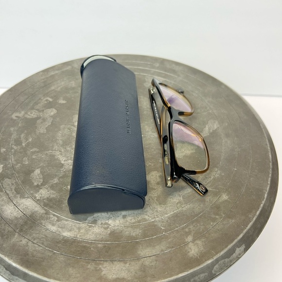 Warby Parker Black and Gold Eyewear BARNETT 278 51-18-142 - Picture 7 of 10